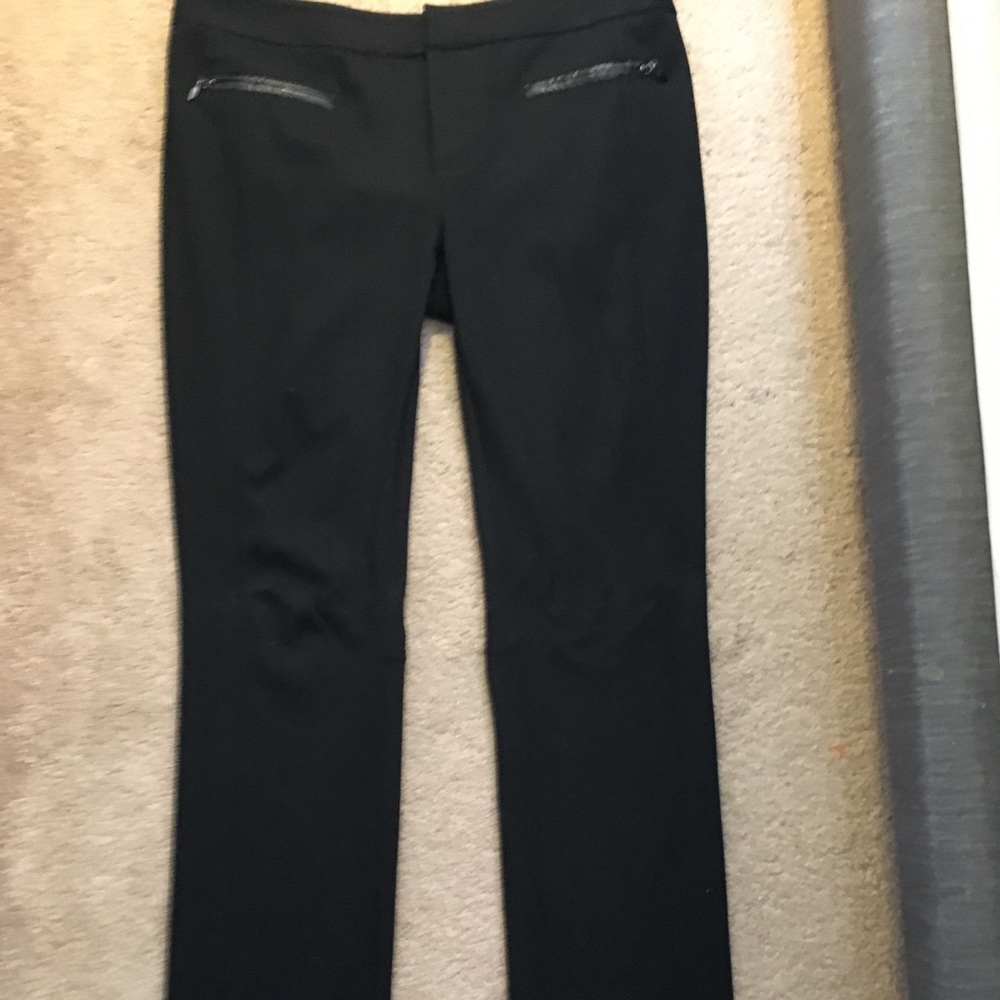 Fitted Black Stretch Pants